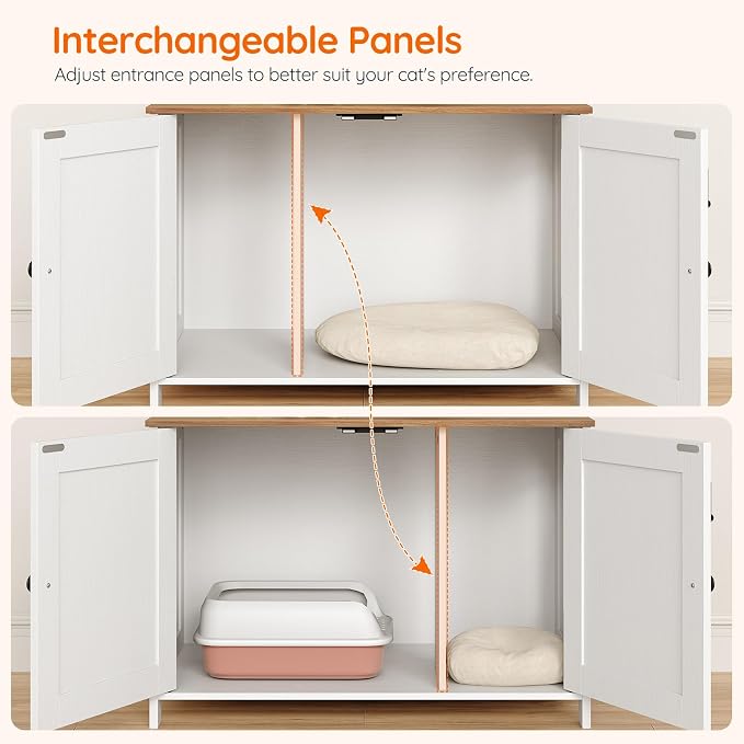 HOOBRO Litter Box Enclosure, Cat Litter Box Furniture - Image 6