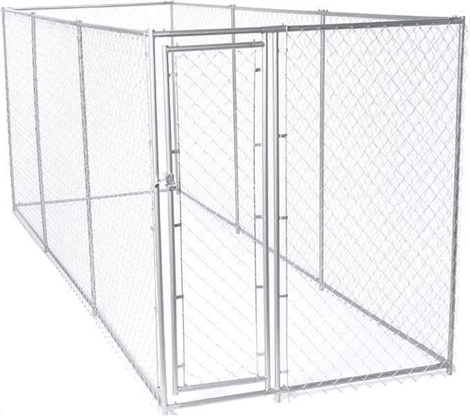 Lucky Dog 10' x 10' x 6' Heavy Duty Outdoor Welded Galvanized Steel Chain Link - Image 6