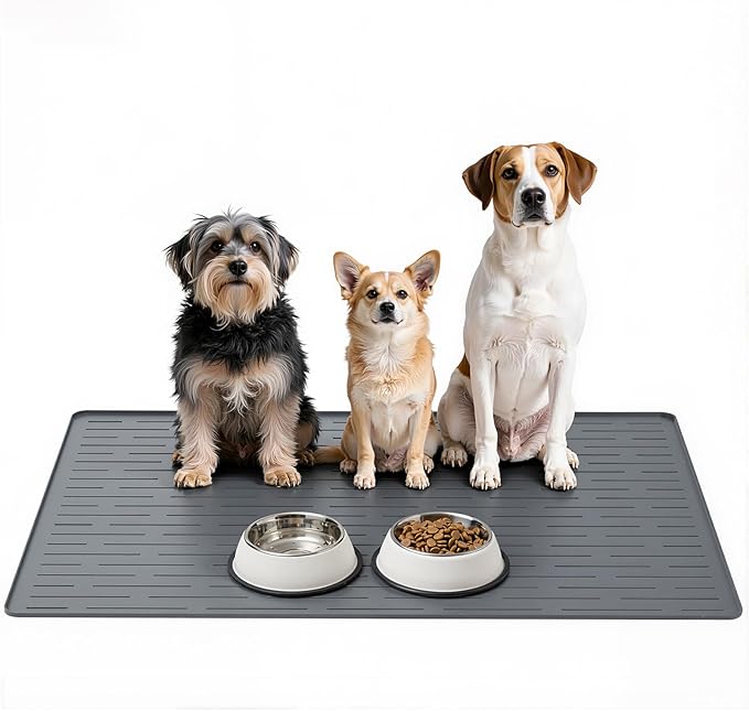 Large Dog Mats for Food and Water by Unknown