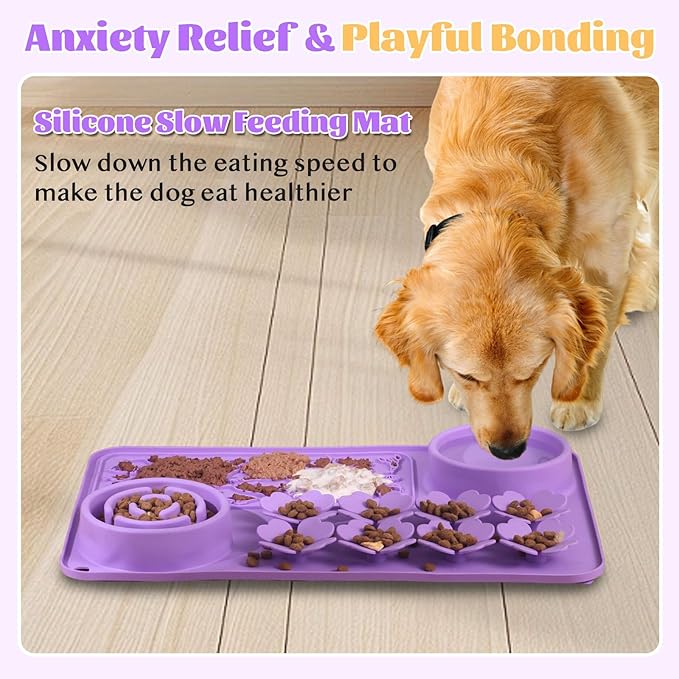 Silicone Lick Mat for Dogs & Cats – Slow Feeder Dog Bowl, Non-Slip Licking Mat - Image 6