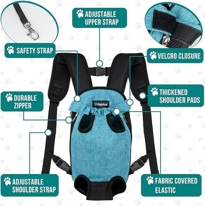 PetAmi Dog Carrier Backpack, Adjustable Pet Cat Front Carrier Backpack - Image 4