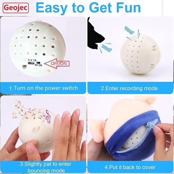 Interactive Dog Toys, Active Moving Pet Plush Toy - Image 4