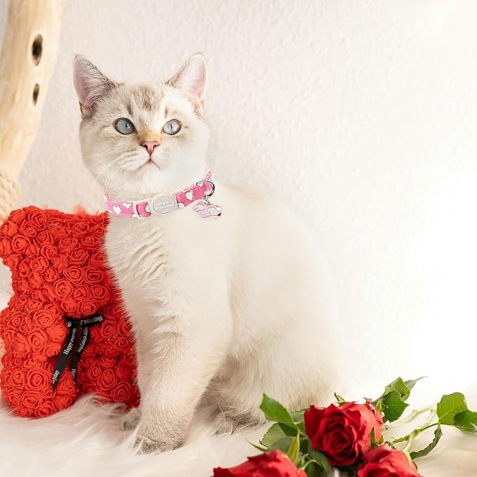 Unique style paws 2 Pack Valentine's Day Kitten Collar Breakaway - Image 5