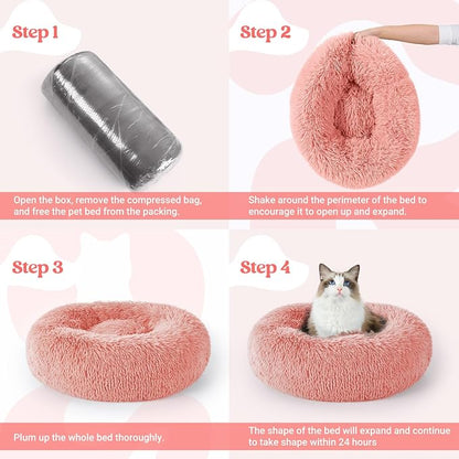 rabbitgoo Cat Beds for Indoor Cats, 20 inches Cat Bed Machine Washable - Image 9