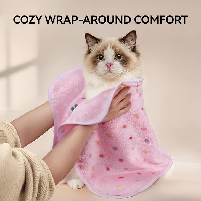 LINENLUX 1 Pack 3 Blankets Super Soft Fluffy Premium Fleece Dog Blankets - Image 7