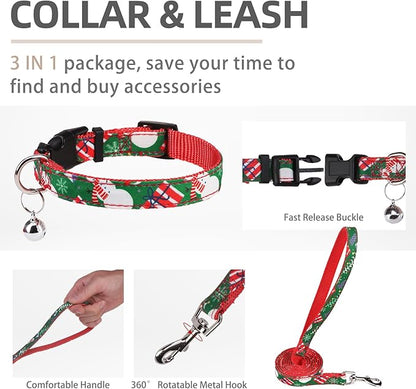 PUPTECK Adjustable Dog Harness Collar and Leash Set Step in No Pull Pet Harness - Image 4