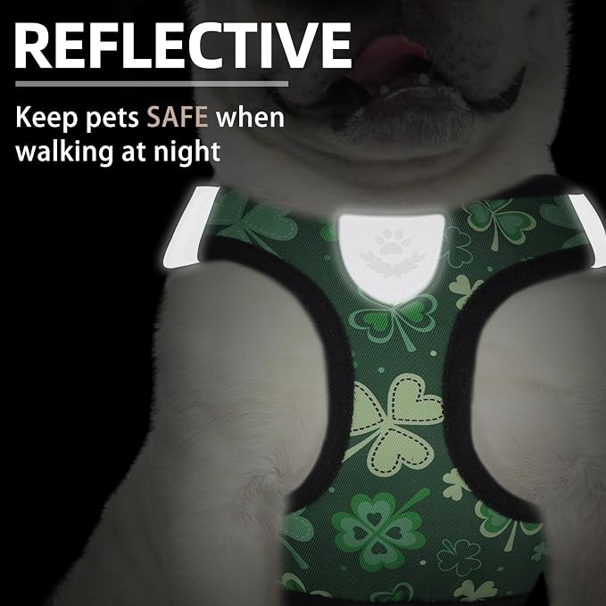 PUPTECK Adjustable Dog Harness Collar and Leash Set Step in No Pull Pet Harness - Image 5