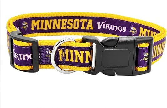 Pets First NFL Minnesota Twins Licensed PET COLLAR, Small by PETSFIRST