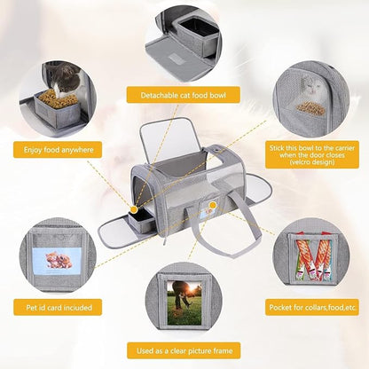 Airline Approved Cat Carrier, Soft-Sided Pet Travel Carrier - Image 4