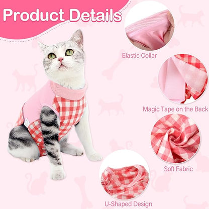 Cat Recovery Suit for Abdominal Wounds or Skin Diseases, Cat Onesie for Cats - Image 3