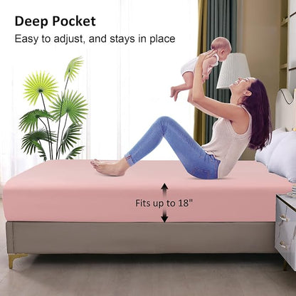 Waterproof Mattress Protector Queen, Fitted Sheet Style Breathable Mattress - Image 4