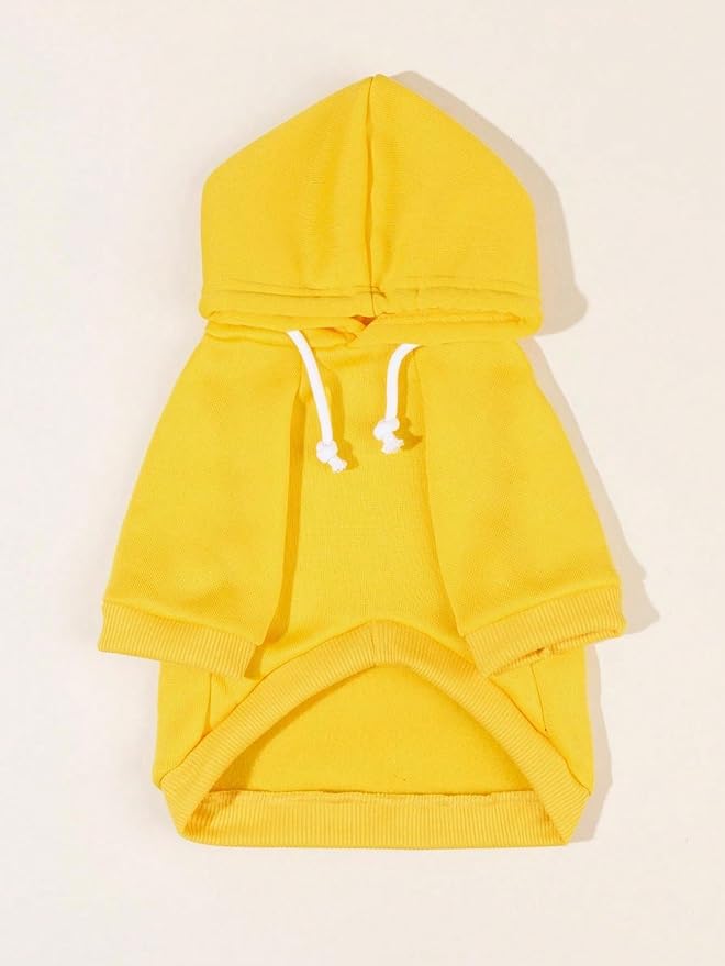 QWINEE Basic Dog Hoodie Sweatshirt Puppy Sweater Warm Cat Costumes Pet Clothes - Image 4