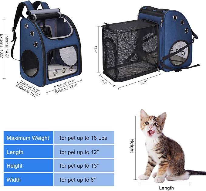 Expandable Pet Carrier Backpack - Image 2