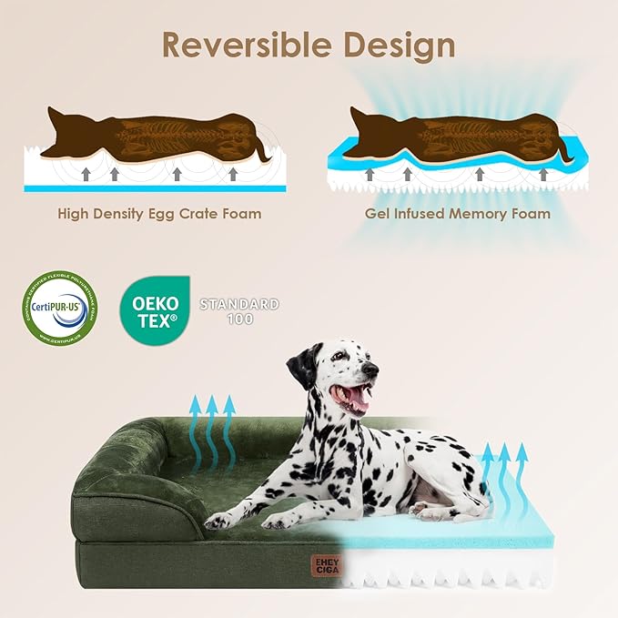 EHEYCIGA Orthopedic Dog Bed for Small Dogs, Waterproof Memory Foam Small Dog - Image 4