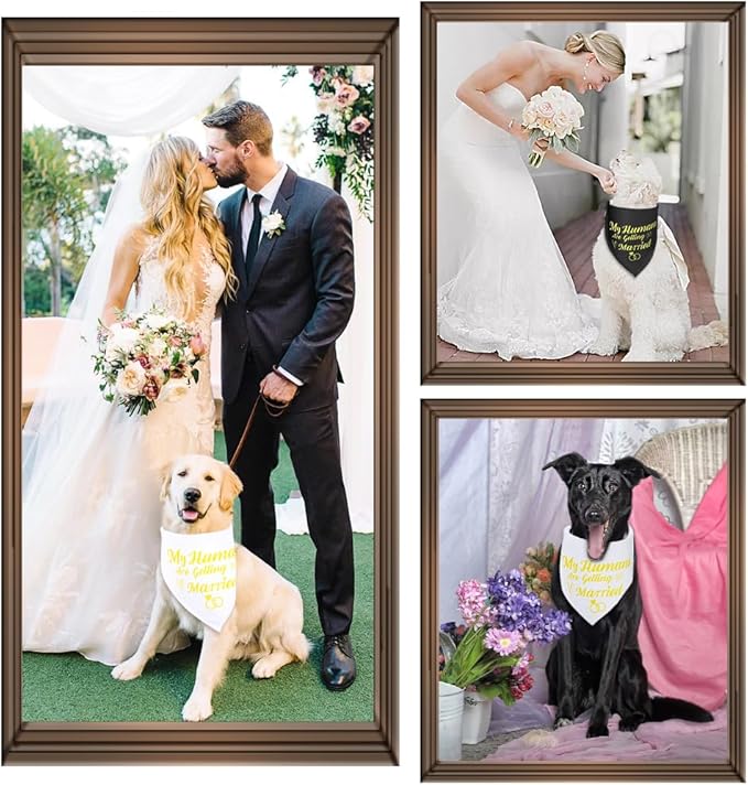 SZEE Wedding Decorations for Pets, 2 Pack My Humans are Getting Married Dog - Image 6