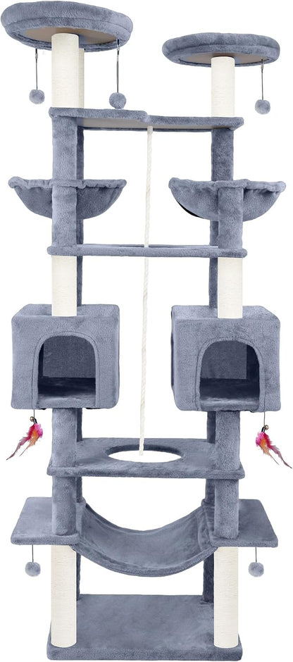 71in Multifunctional Multi-Level Cat Tree Tower by ROYPET