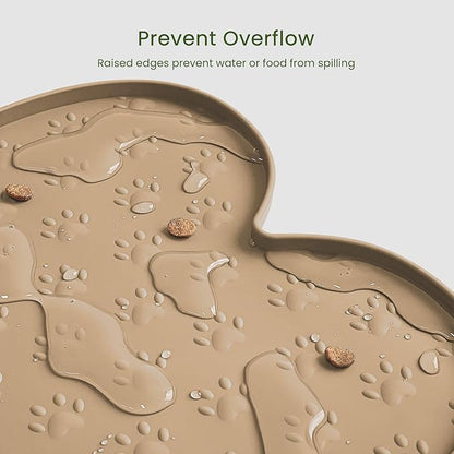 Dog Food Mat Anti-Slip Silicone Dog Bowl Mat Thicker Pet Placemat Waterproof - Image 5
