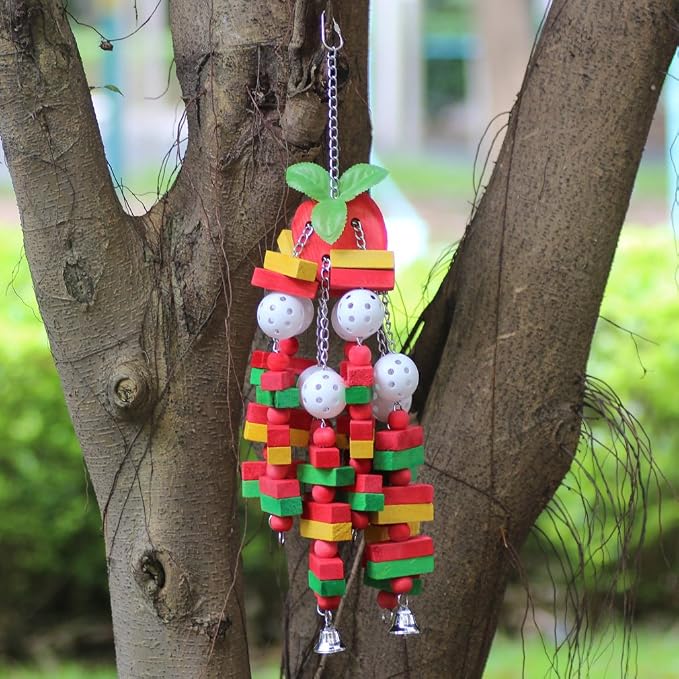 Bird Chewing Toy Large Medium Parrot Cage Bite Toys African Grey Macaws - Image 7