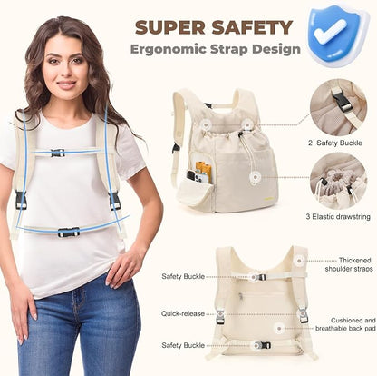 Dog Front Carrier Backpack, Adjustable Pet Dog Carrier Backpack Ventilated Mesh - Image 4