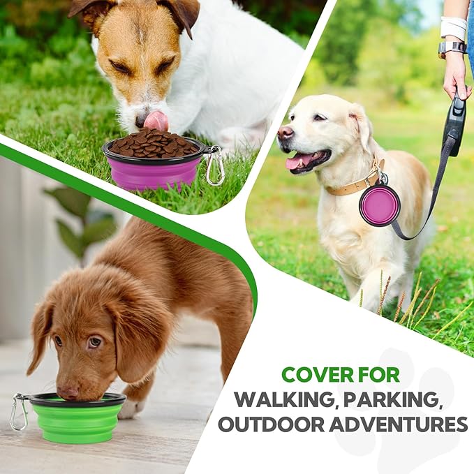 Collapsible Dog Bowl 2 Pack, Dog Water Bowls - Image 7