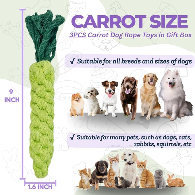 3PCS Green Woven Pet Chew Set, Dog Chew Accessories, Cat Interactive Chews - Image 2