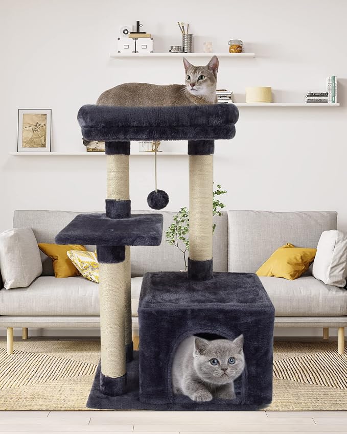 FISH&NAP Cute Cat Tree Kitten Cat Tower - Image 2