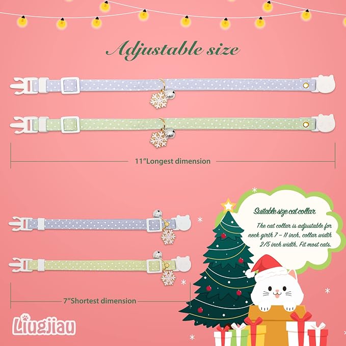 2 Pack Cotton Breakaway Cat Collar - Image 4