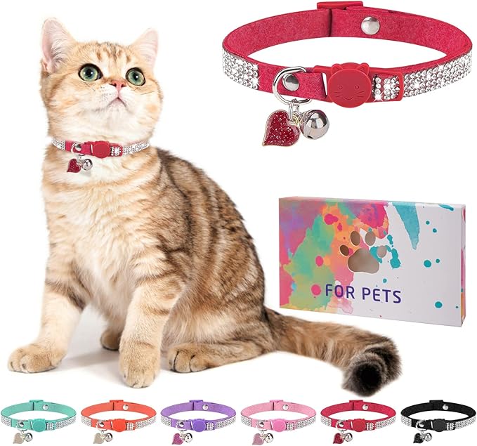 Rhinestone Cat Collar Breakaway by DILLYBUD