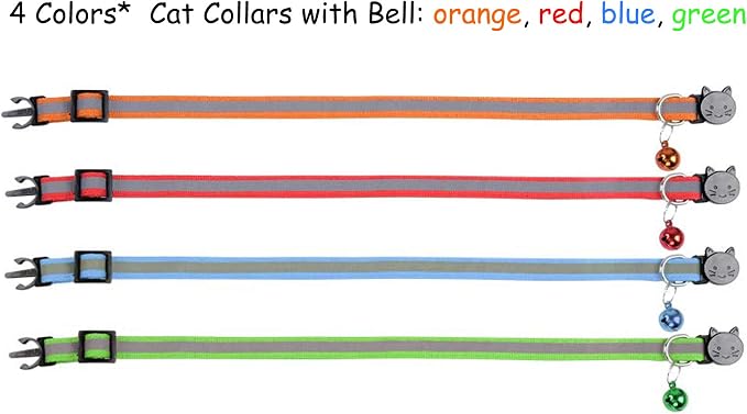 Breakaway Reflective Nylon Cat Collars - Image 2
