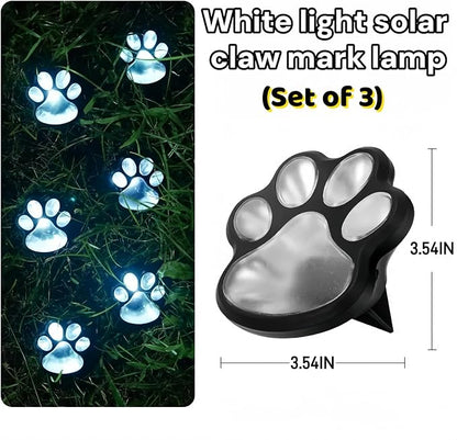 3pcs-Solar Paw Print Lights, Wireless of Cat Dog Animal Solar Lights Outdoor - Image 6