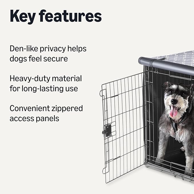 Amazon Basics Dog Crate Cover for 36 inches Wire Cage, Kennel Cover - Image 2