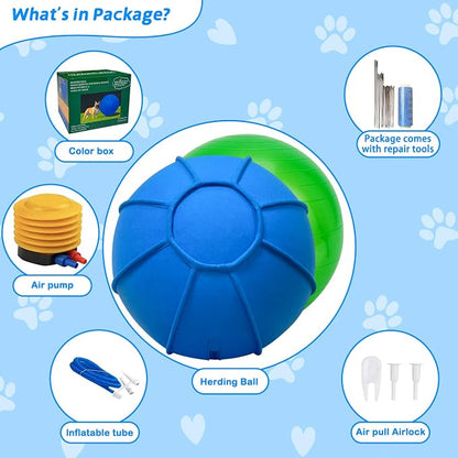 Herding Ball for Dogs, Dual Layered Herding Dog Ball Set for Australian Shepherd - Image 6