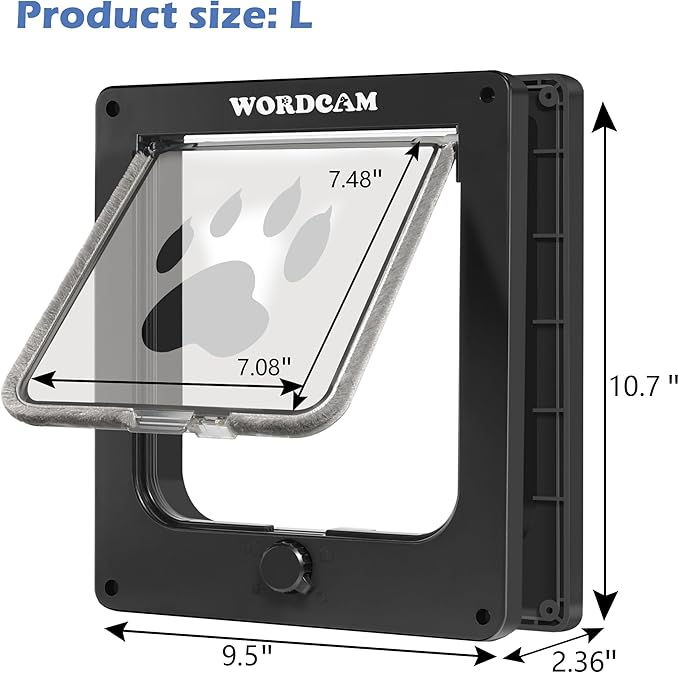Wordcam Large Cat Door, Robust Cat Door - Image 4