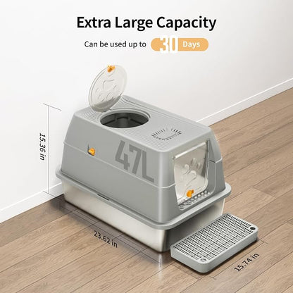 Stainless Steel Cat Litter Box - Image 2