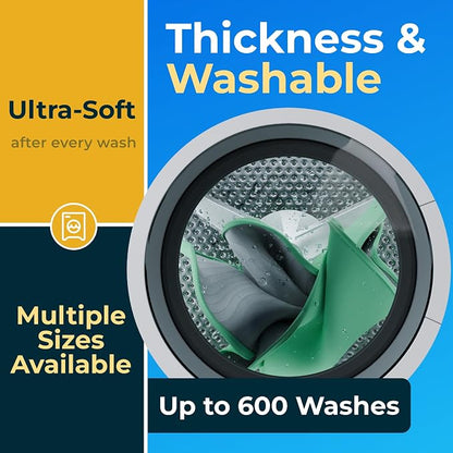 GREEN LIFESTYLE 100% Cotton Washable Absorbent Pads – Waterproof Reusable - Image 3