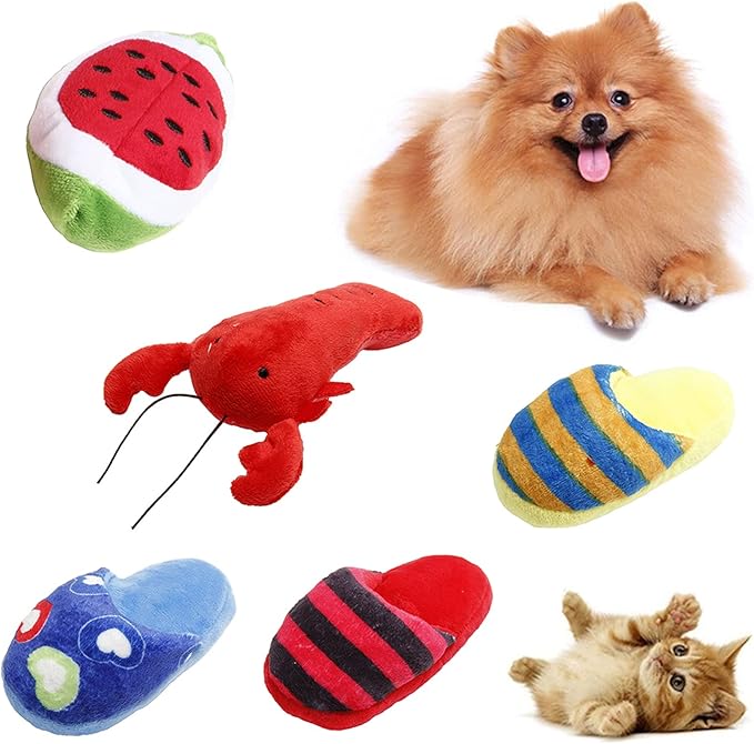Dog Chew Toy Multi-Shape Comfortable to Touch Plush Cats Chew Stuffed Toy - Image 5