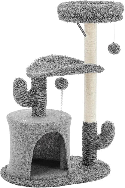 DUMOS 33-inch Cat Tree Tower for Indoor Cats, Small Cat Scratching Post - Image 7