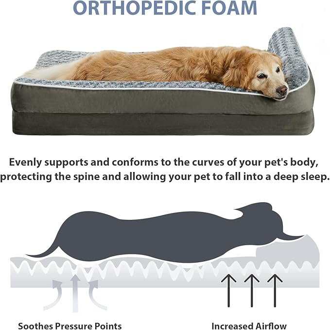 BFPETHOME Orthopedic Dog Beds for Large Dogs-Waterproof Sofa Dog Bed - Image 3