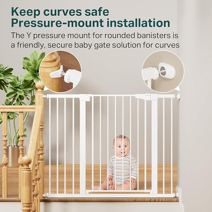 Cumbor 36" Extra Tall Baby Gate - Image 6