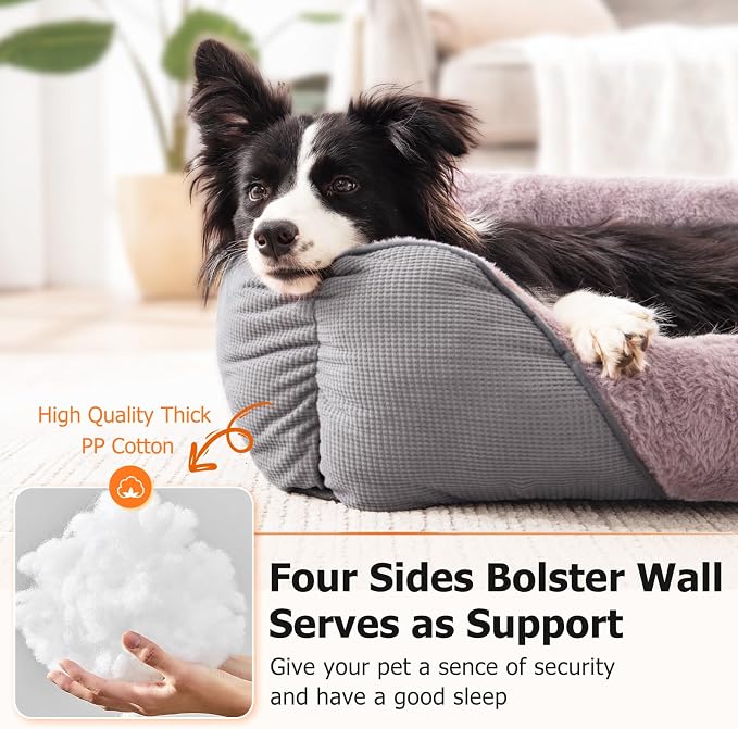 MIXJOY Dog Beds for Medium Dogs Washable, Calming Pet Bed Medium Size Dog - Image 4