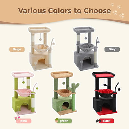 PEQULTI 4-in-1 Cat Tree, Scratching Post - Image 8