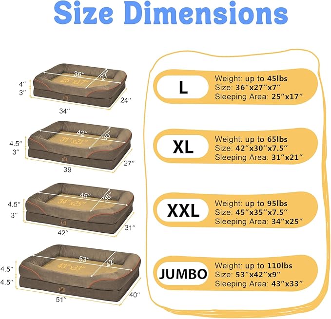 Washable Orthopedic Large Dog Bed - Image 7