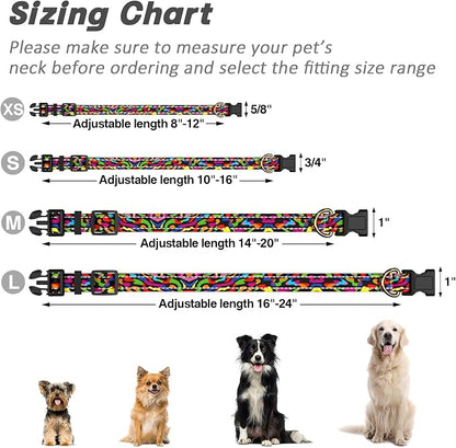Reflective Dog Collar for Extra Small Dogs, Cute Boho Adjustable Heavy-Duty - Image 7