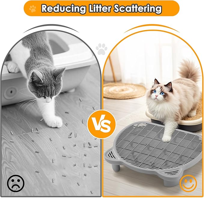 Litter Catching Step for Cat Litter Box, Litter Trap Stool for Automatic Litter - Image 3