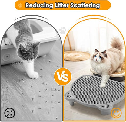 Litter Catching Step for Cat Litter Box, Litter Trap Stool for Automatic Litter - Image 3