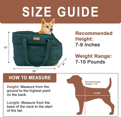 Plush Dog Purse Carrier for Small Dogs, Soft Dog Tote Bag - Image 3