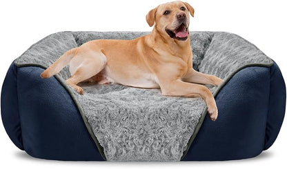 INVENHO XX-Large Dog Bed Rectangle Washable Orthopedic Soft Calming Sleeping by INVENHO