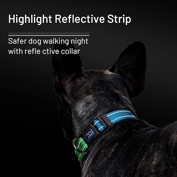 Roses&Poetry Large Dog Collar, Adjustable Reflective Durable Pet Collars - Image 6
