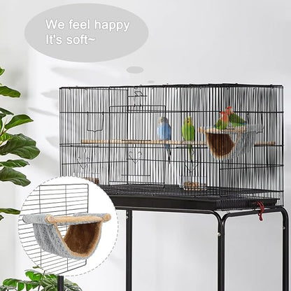 BWOGUE Winter Warm Bird Nest Bed Hanging Hammock Snuggle Hut Parrot House Tent - Image 5