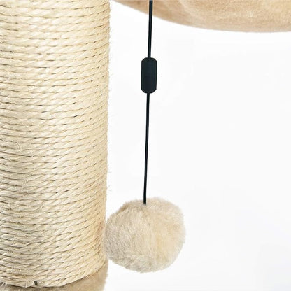 Amazon Basics Cat Tower with Hammock Bed and Scratching Post - Image 3